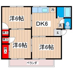 オオタカハイツBの物件間取画像